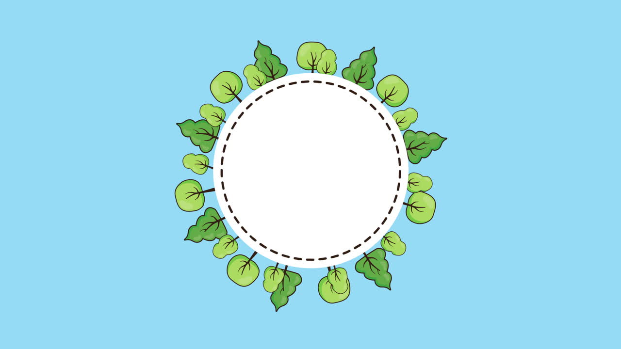 環境に優しい アニメーション 樹木