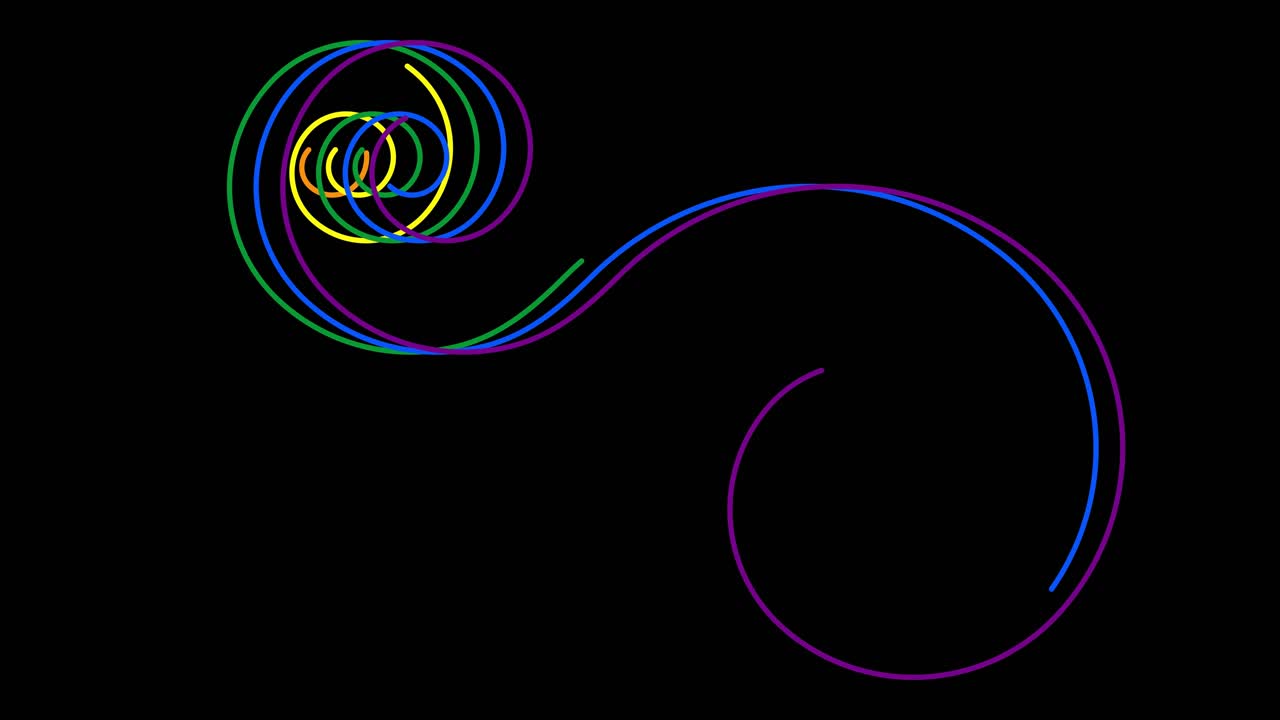 Pride month lines of colour animations