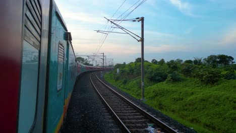 indian railway beautiful journey and awesome weather