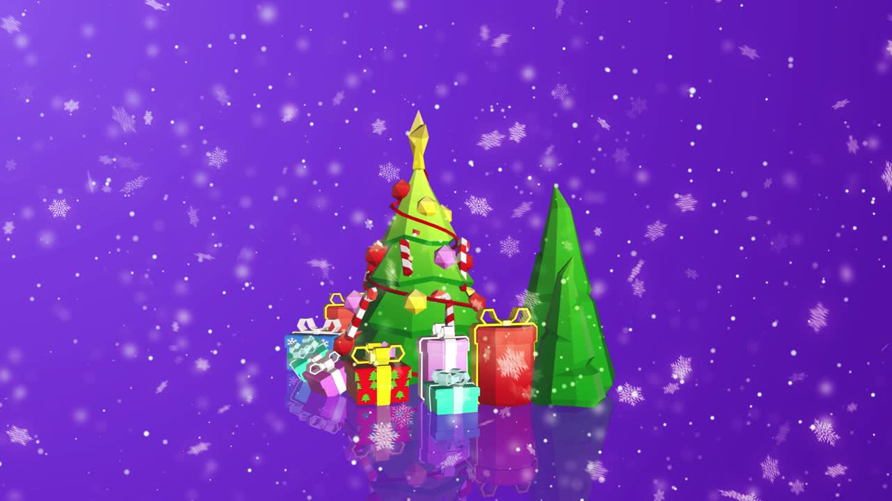 추상적인 크리스마스 개념 배경 4k