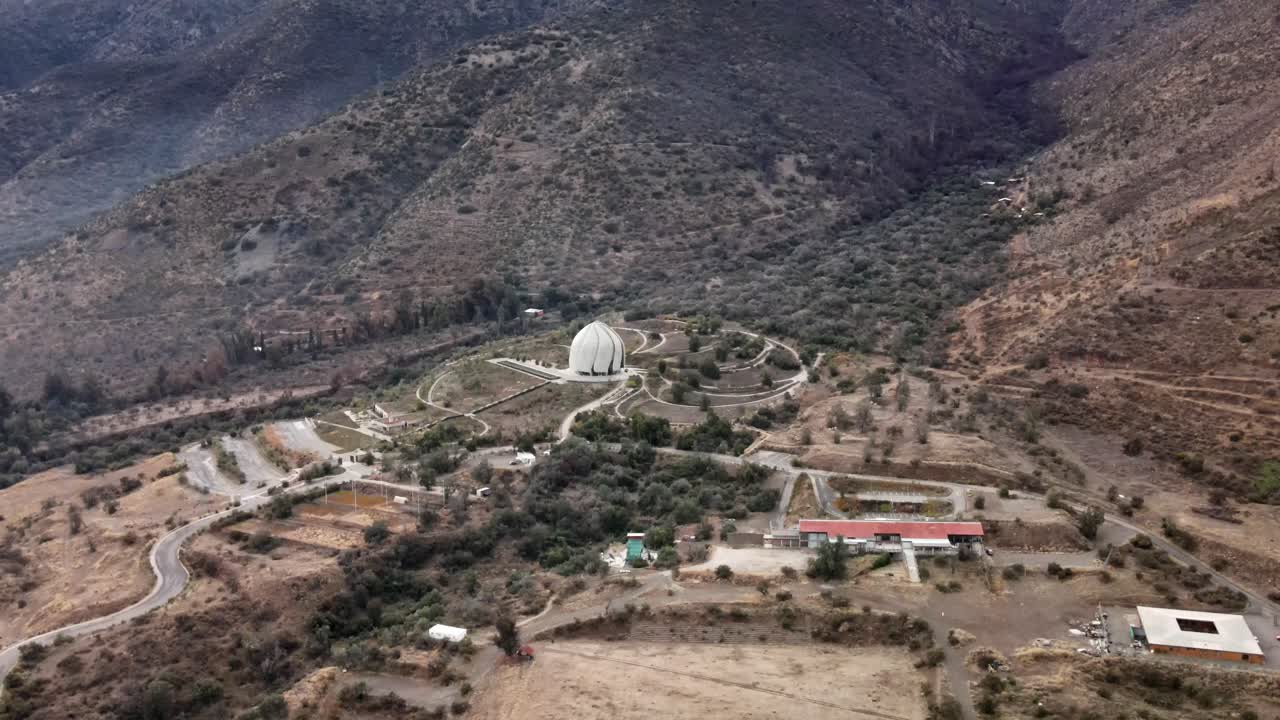산티아고 데 칠레의 toma aérea de templo bahai