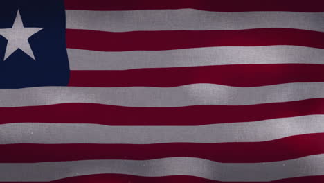 The-Liberia-national-waving-flag