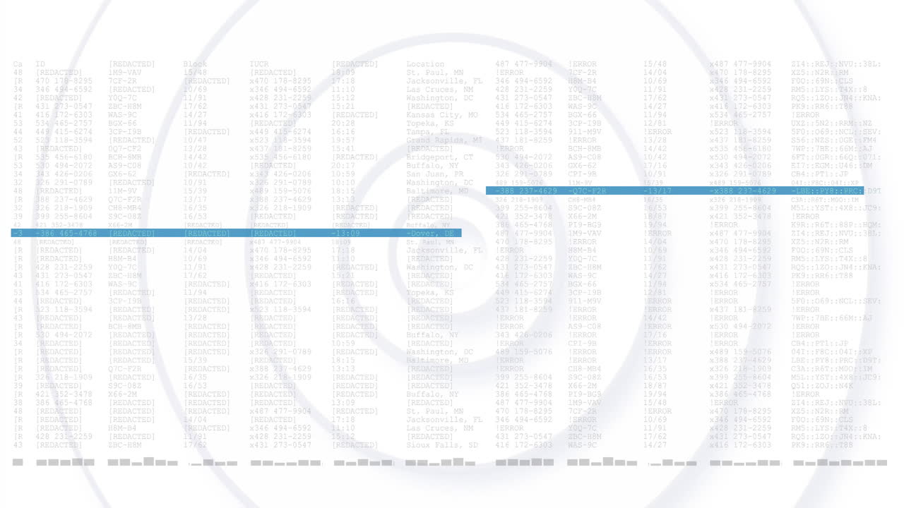 원형 패턴을 통해 애니메이션으로 id 번호를 가진 환자 데이터를 처리합니다.