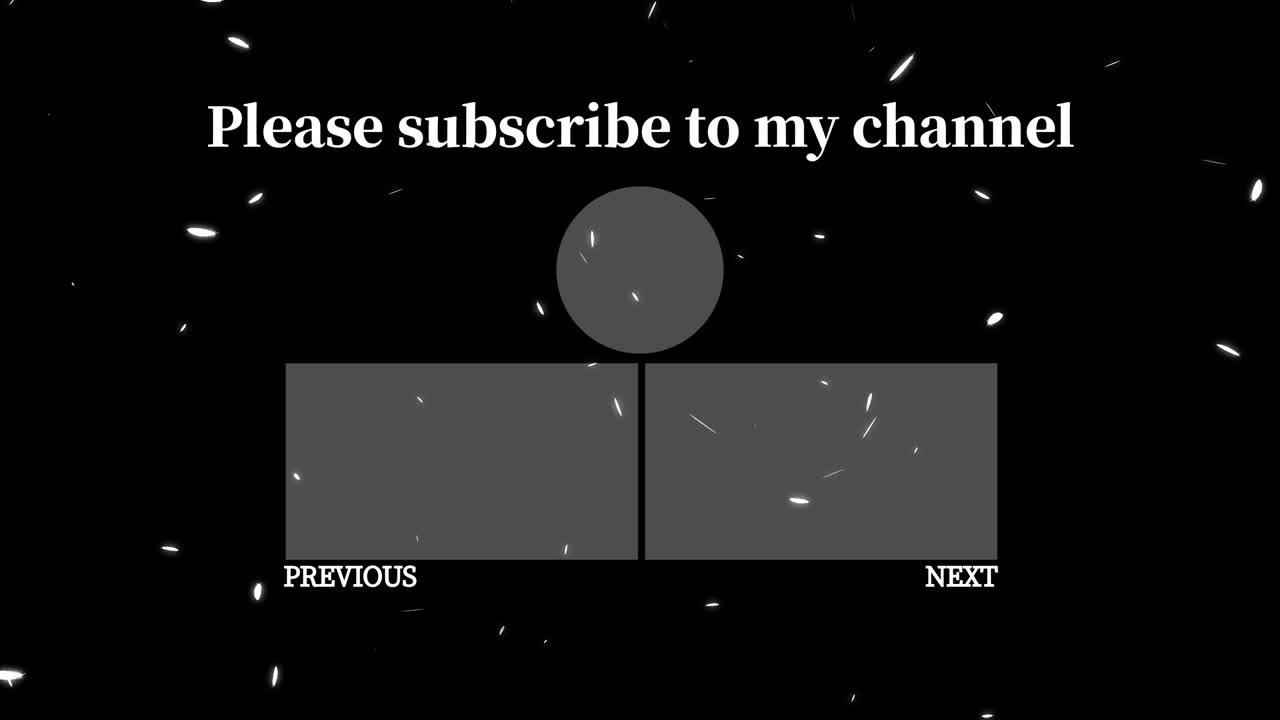 털 떨어지는 입자 끝 카드 끝 화면 모션 그래픽