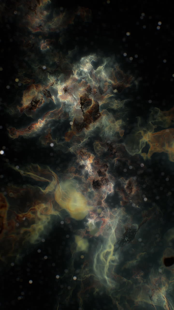 A stunning view of interstellar clouds and stars in deep space at night