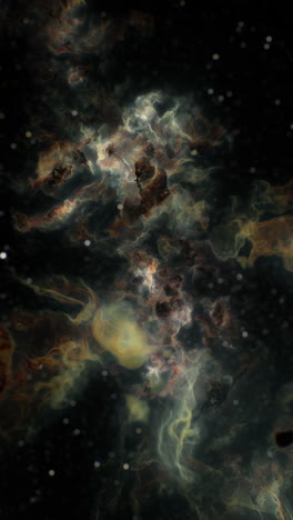 a stunning view of interstellar clouds and stars in deep space at night