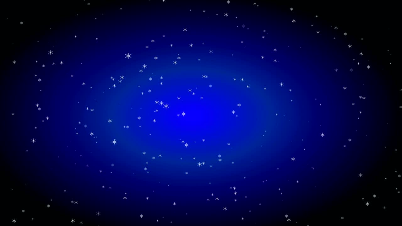 La nieve está cayendo.