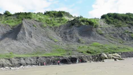 Villers-sur-Mer-Strand-In-Der-Normandie,-Frankreich