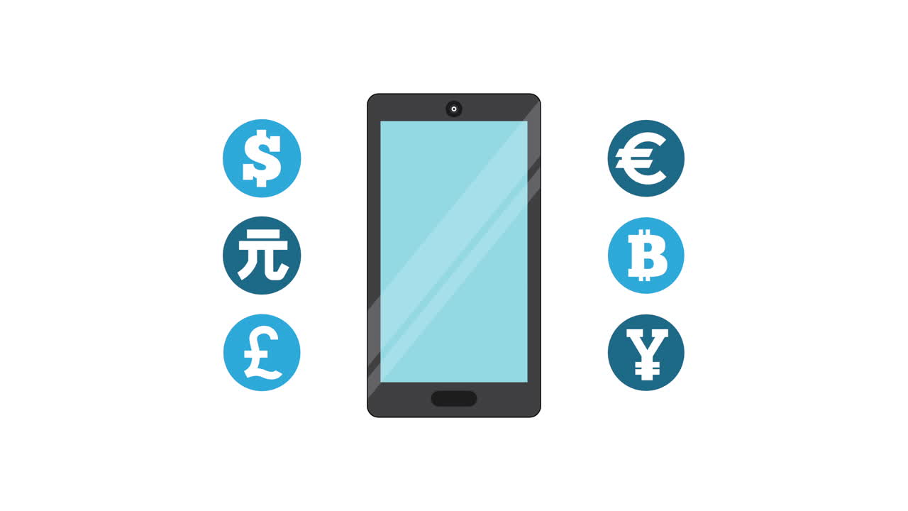 스마트 폰과 함께 전자 비즈니스 암호 화폐 기술