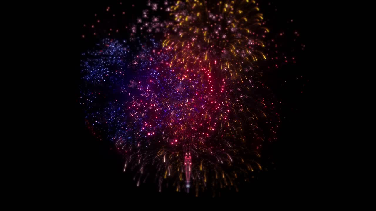 16 spectacular fireworks from a professional large fireworks event display seamless loop background