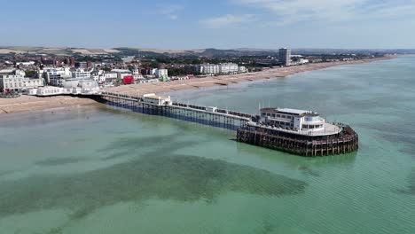 worthing west sussex uk pier drone,aerial