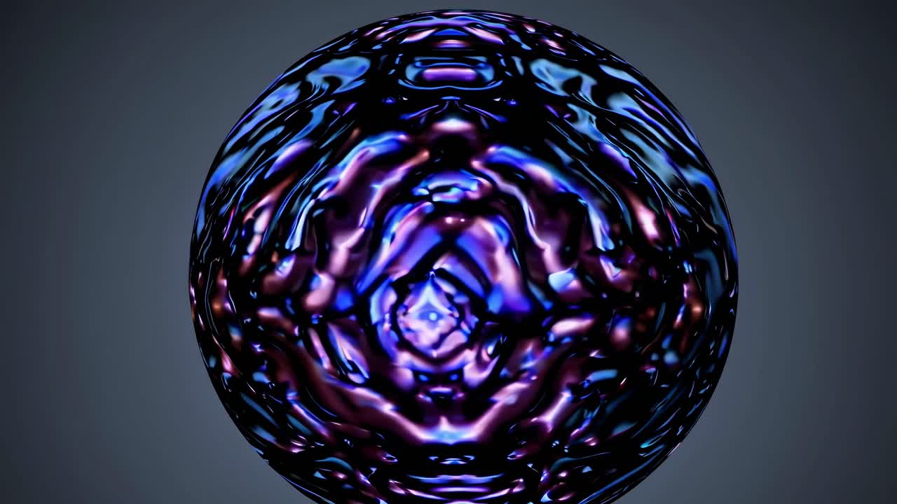 esfera irisante abstracta