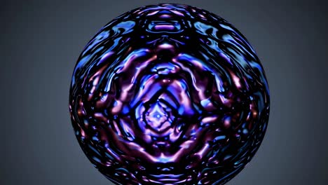 sphère iridescente abstraite