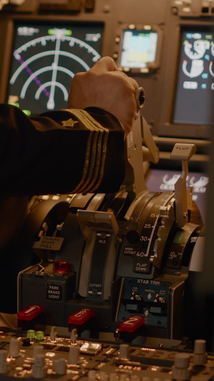 Aircraft Cockpit Close-Up