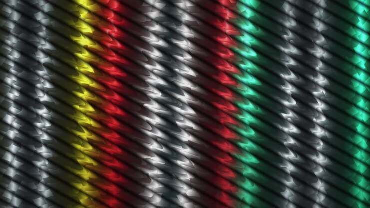 Sfondo lineare colorato in movimento. Grafica in movimento 4K