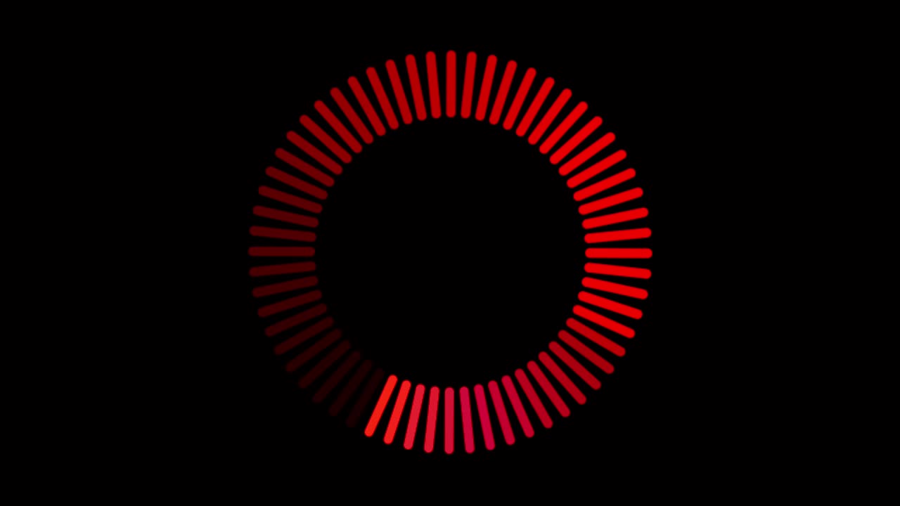 animación colorido círculo de carga aislar.