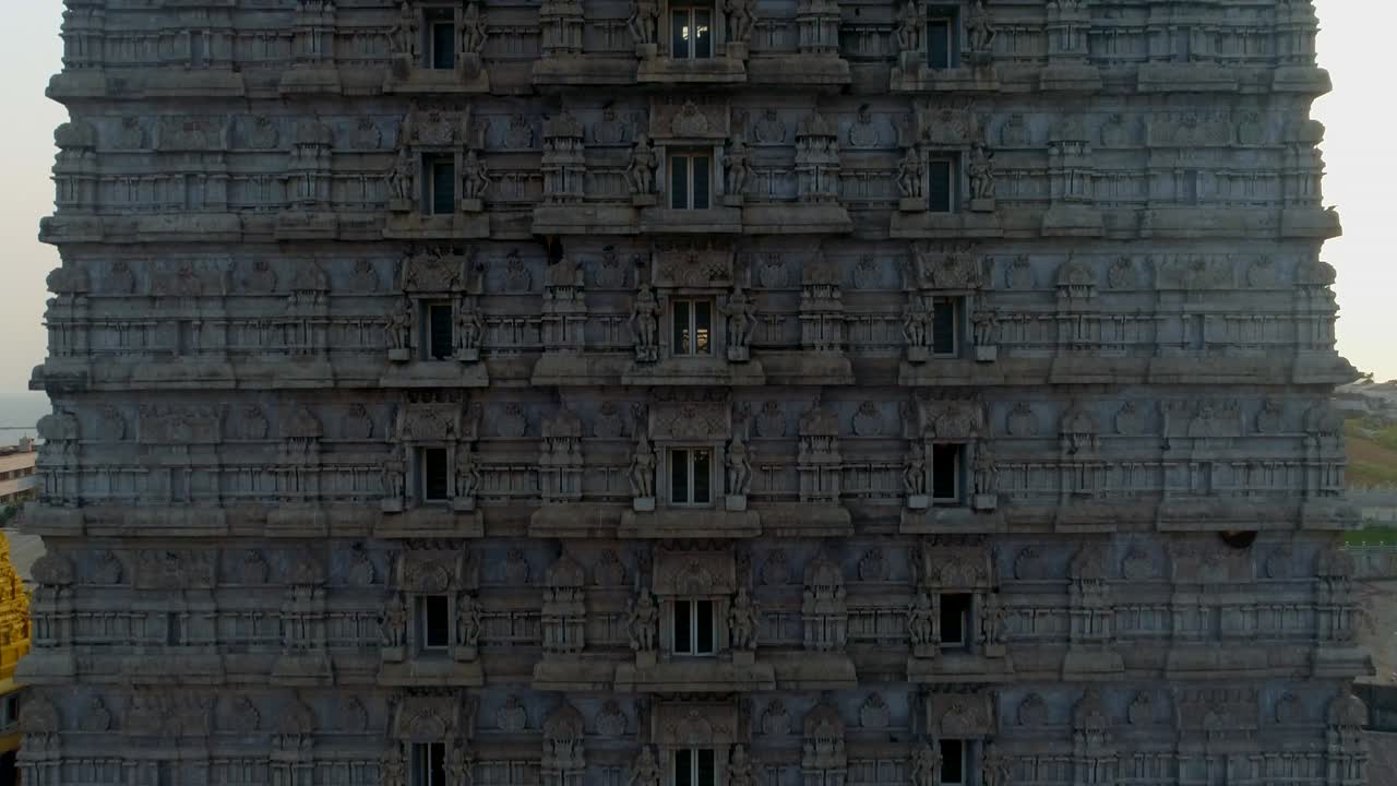 murudeshwar shiva statue south india drone