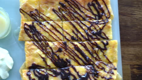 roti-with-chocolate-sauce-on-plate