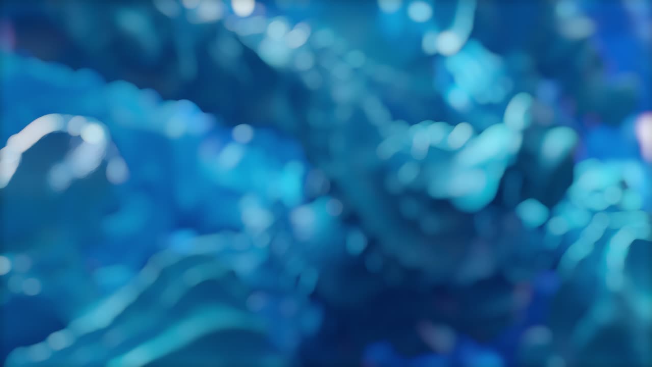 깊은 푸른 물 파동 그래디언트 배경 루프