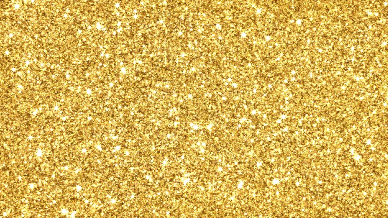 Golden particles shining stars dust bokeh glitter awards dust abstract loop background futuristic