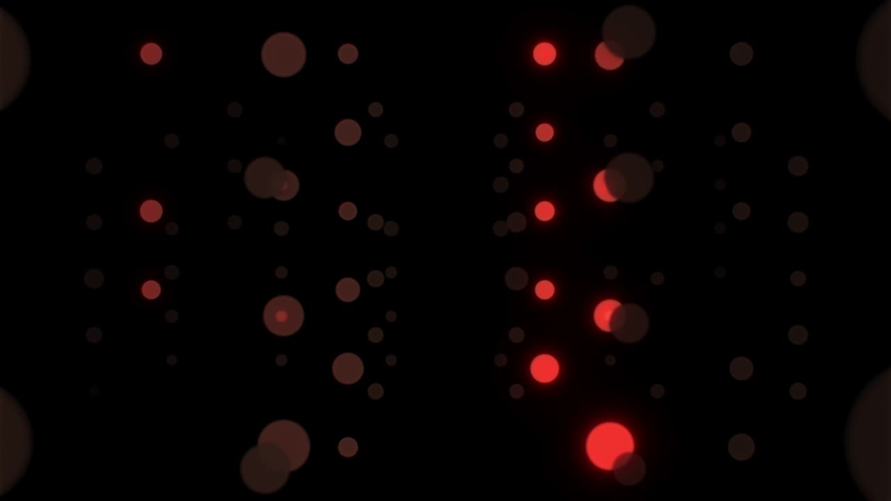 Flying Through Colorful Blinking and Flashing Light Bulb Flares on Black background. 4K 3D Seamless Looping Motion. Trip Through Light Bulbs in the Dark Background for Title, Transition, VJ Loop.