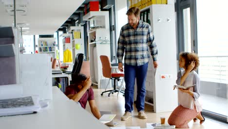 architect working together in office 4k