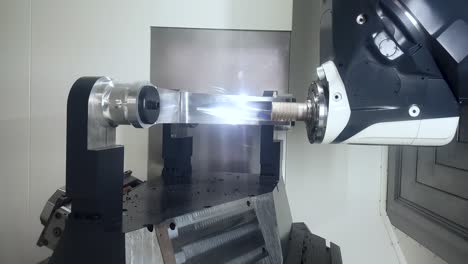 máquina de fresado cnc para el trabajo de metales.