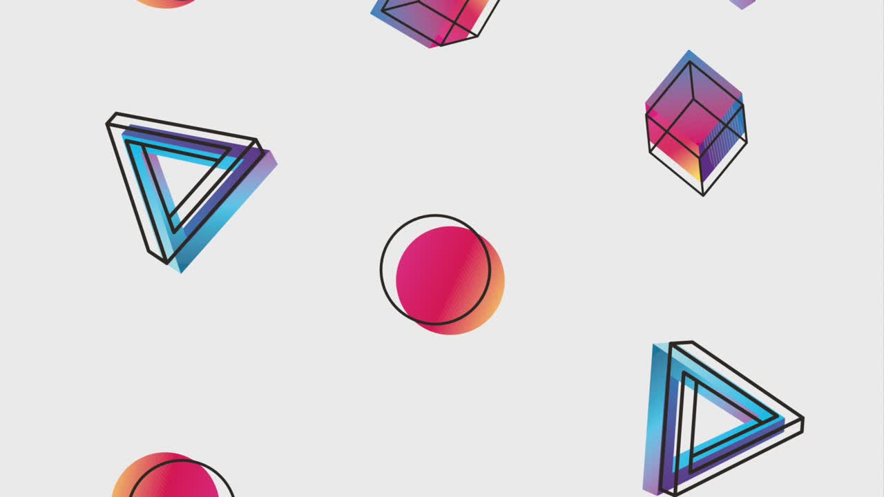 animación al estilo de memphis