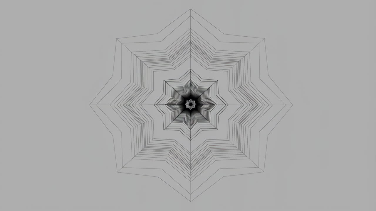 Abstract Geometric Star Pattern Optical Illusion