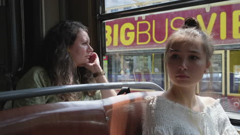 two women on a bus