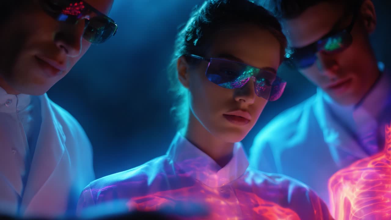 Futuristic Medical Research Team