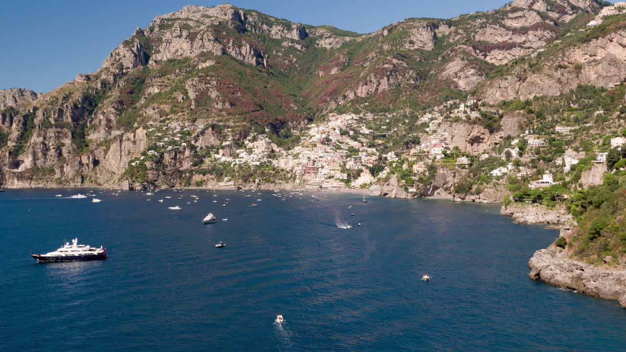 이탈리아 해안의 공중 사진