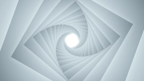 geometría cuadrada abstracta de fondo animación de túnel espacial en 3d