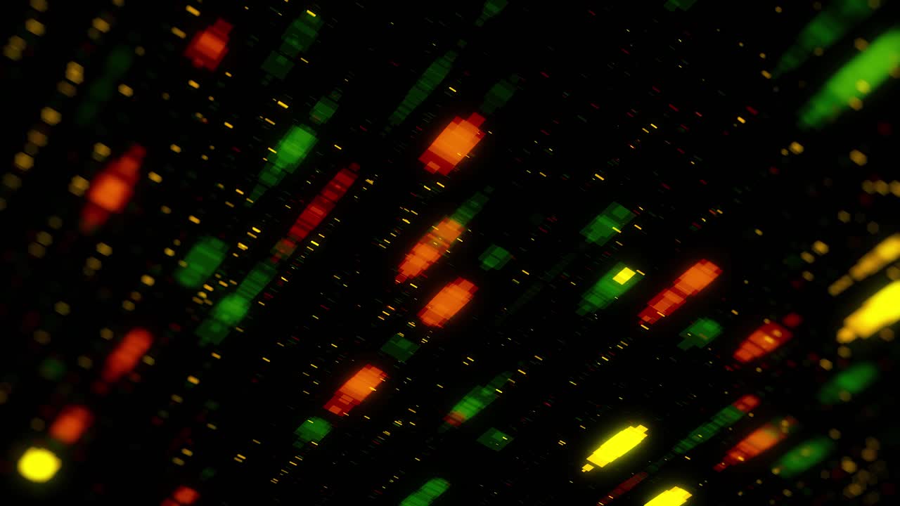 líneas pixeladas brillantes abstractas