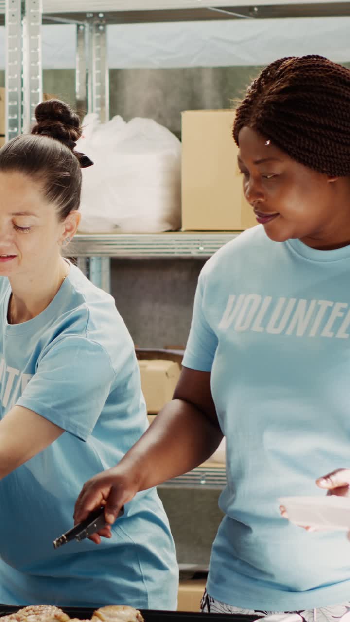 Vertical video Community assistance in feeding the poor