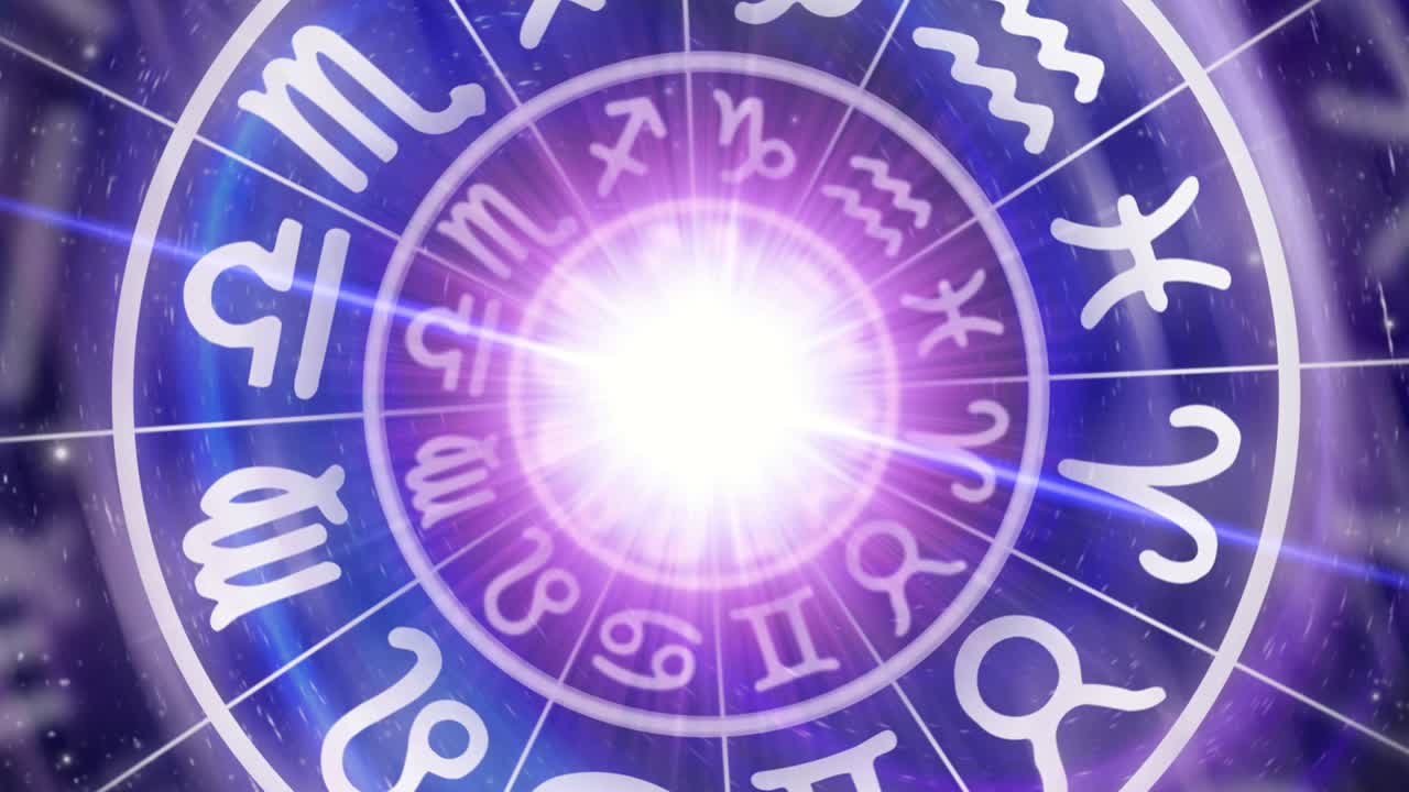 signos del zodiaco dentro del círculo del horóscopo - astrología y concepto de horóscopos