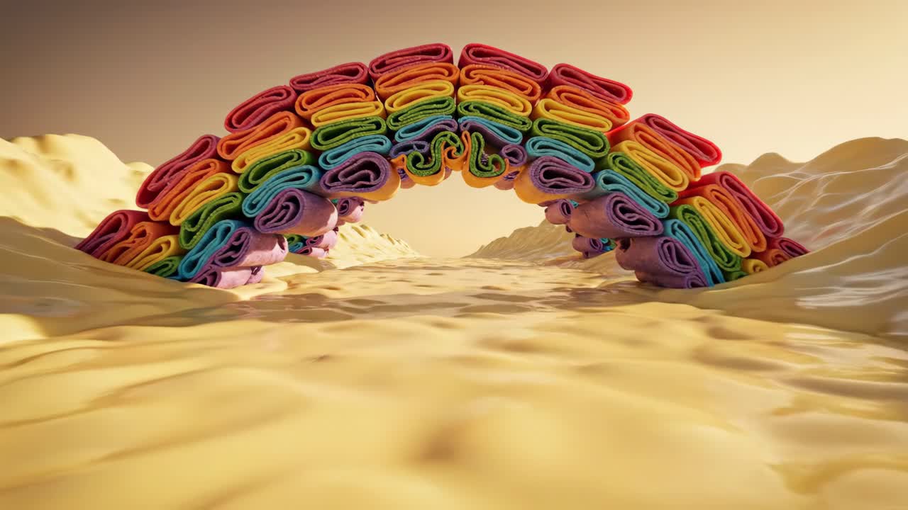 Rainbow Arch Pastry Tunnel