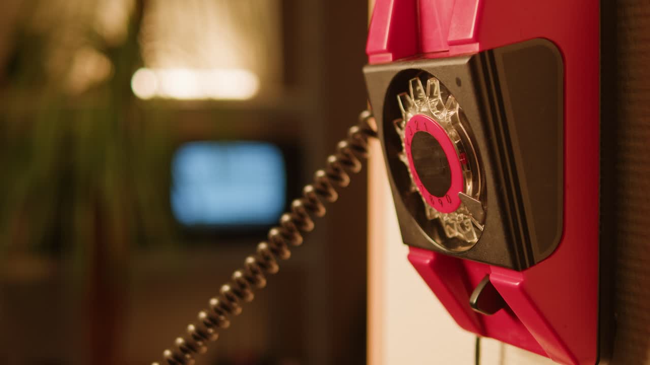 Vintage rotary wall phone