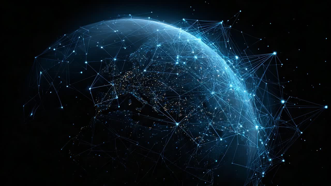 A Stunning Visualization of Earth Connected by a Network of Light ...