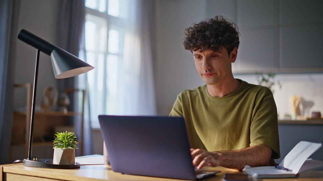Relaxed businessman drinking espresso in office room closeup. Man resting break