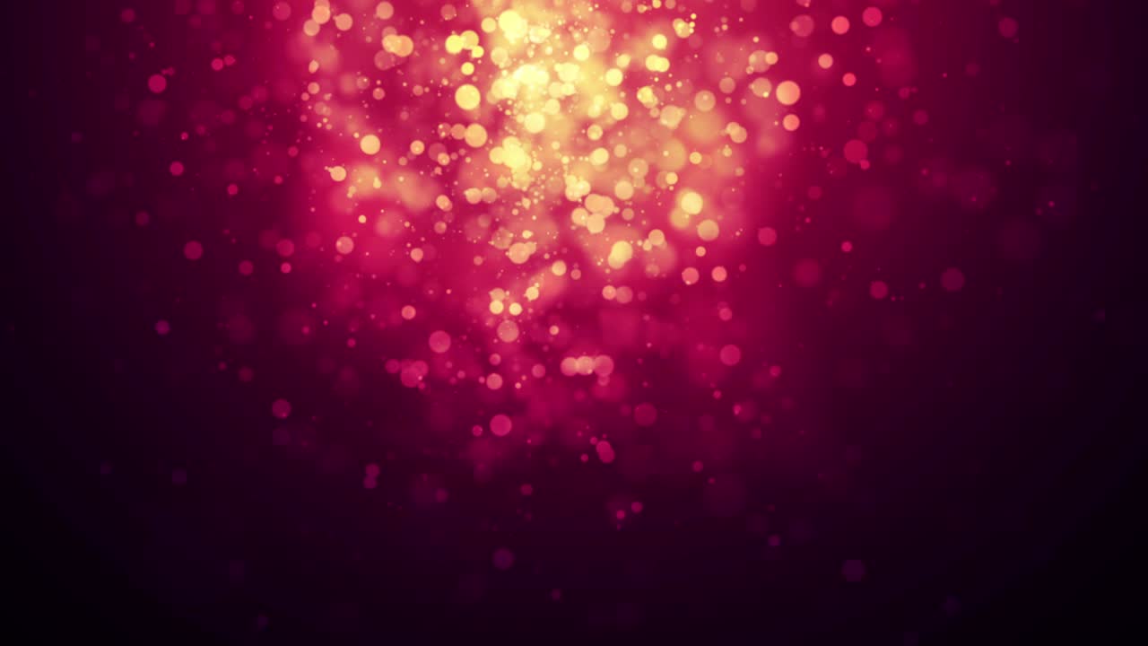 partículas bokeh de color vibrante que se mueven