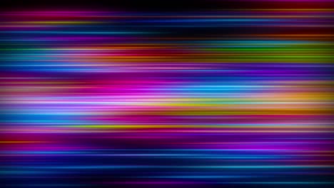 horizontal colorful blurred light streak background loop