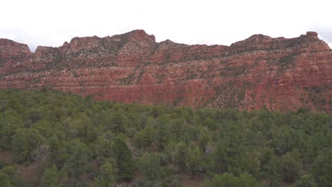 acantilados de roca roja en el parque nacional de zion suroeste de utah- panorámica izquierda