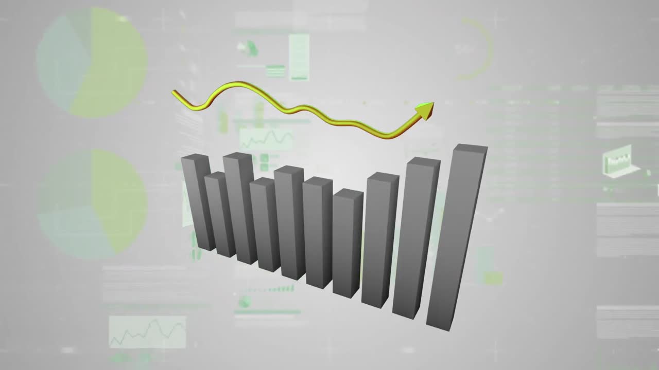 gráfico que muestra las estadísticas cambiantes