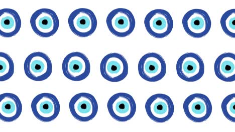 seamless pattern with hand drawn turkish eye