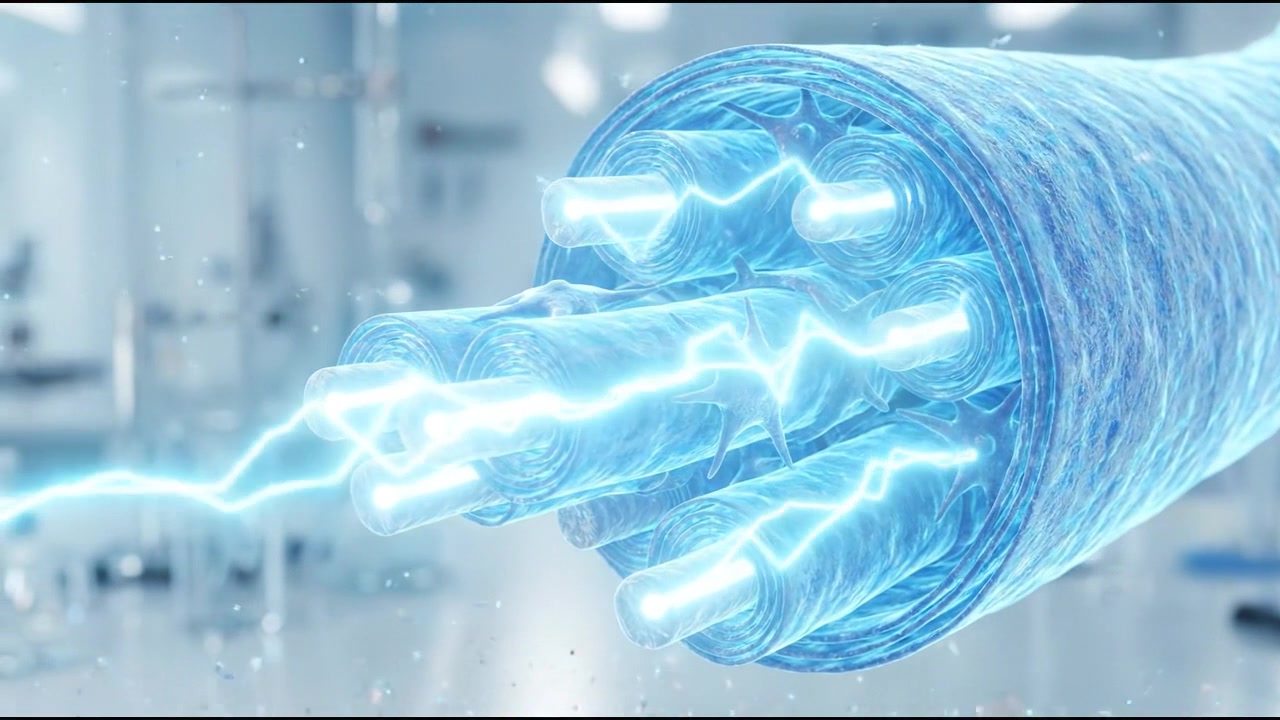 3D Animation of Nerve Impulse Transmission Through a Neuron Axon