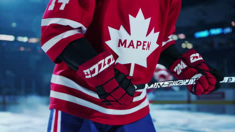 hockey player on ice