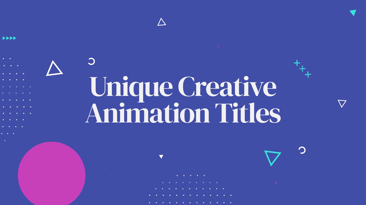 Modern Creative Typography & Title