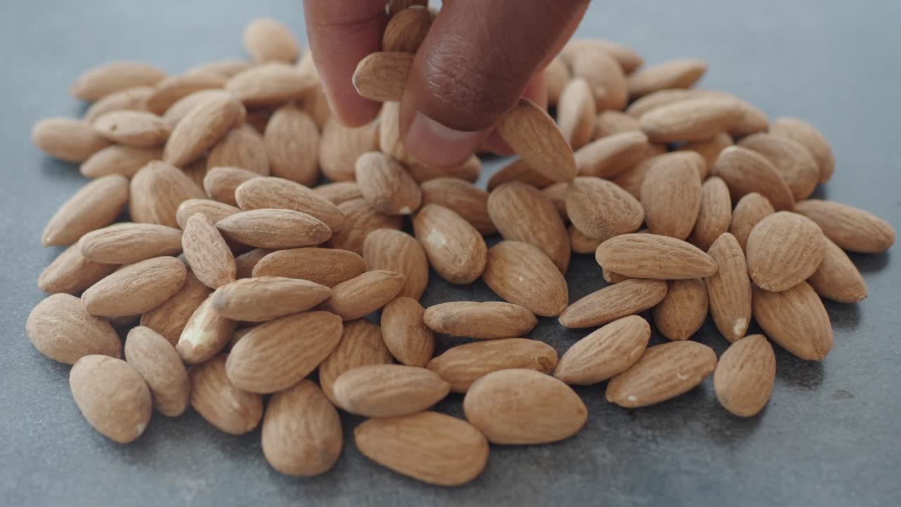 Hand Picking Almonds