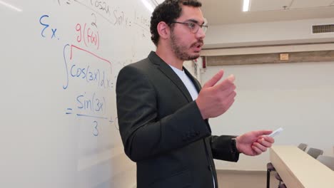 charismatic lecturer engaging his class